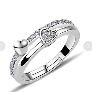 Dainty Sterling Silver Heart Ring